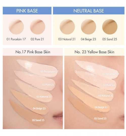 Тональний кушон з вологим фінішем у нюдовому відтінку rom&nd Bare Water Cushion 04 Beige 23 SPF38 PA++++ 1033 фото