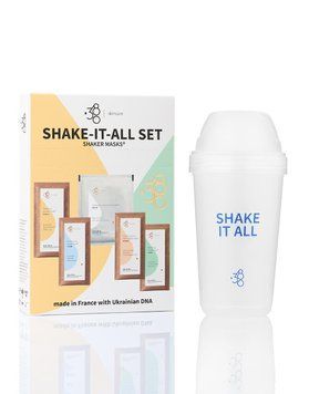 Shake-It-All Set &ndash; Набір Масок Серії Shaker Mask + Із Шейкером Для Змішування. 0741 фото