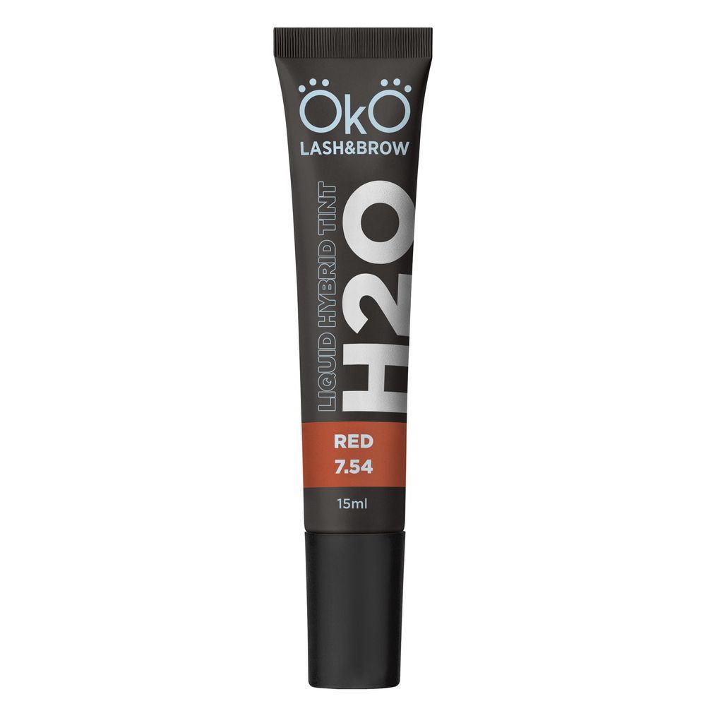 OKO Фарба для брів та вій H20 Liquid Hybrid Tint Red 7.54, 15 мл 00045 фото