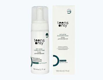 Пінка для вмивання teens only 13+, ANTI-ACNE для проблемної шкіри проти висипань. Косметика для підлітків. 1197 фото