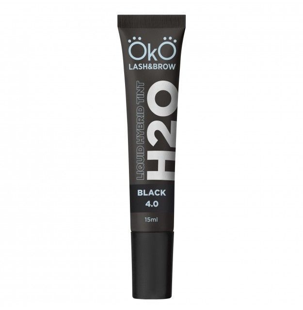 Фарба для брів та вій OKO/Liquid Hybrid Tint H20/Black 4.0, туба 15 мл 0046 фото