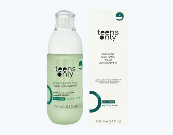 Тонік для обличчя teens only 13+, ANTI-ACNE для проблемної шкіри проти висипань. Косметика для підлітків. 1198 фото