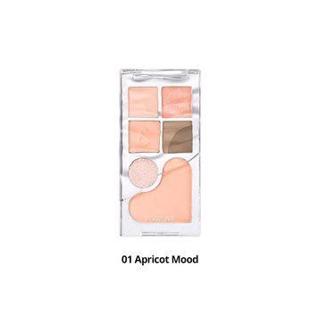 rom&nd BARE LAYER PALETTE &ndash; палетка для очей та обличчя 01 APRICOT MOOD 1045 фото