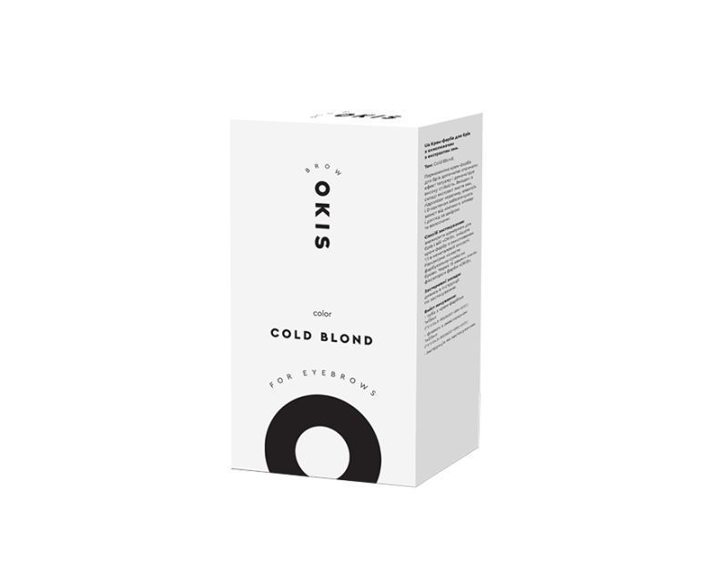 OKIS Brow Color Крем-фарба для брів - COLD BLOND, у тубi з окисником  0047 фото