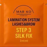 Склад Mar-Ko для ламінування вій та брів Step 3 Silk Fix 3 мл 0150 фото