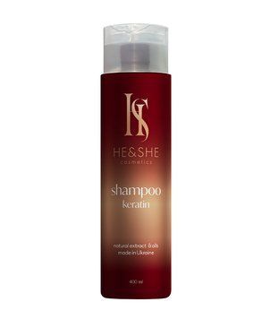 Шампунь с кератином He&She Cosmetics, 400 мл 0634 фото