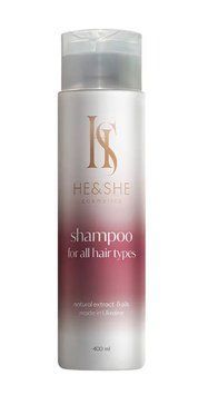 Шампунь He&She Cosmetics для всіх типів волосся 400 мл 0956 фото