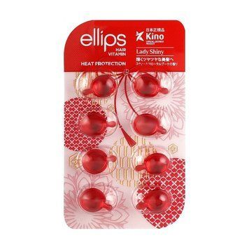 Капсули для волосся "М'якість сакури" (міні) Ellips Hair Vitamin Heat Protection, 8 шт 0659 фото