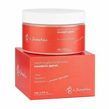 380 х Jasushka: Sparkling Glow Body Butter Mandarin Aperol - Батер для тіла з шимером Мандариновий Апероль 0710 фото