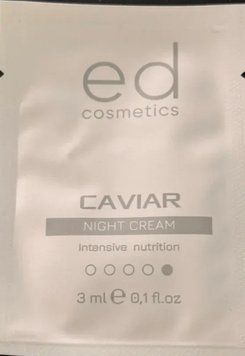 Нічний крем для обличчя з екстрактом чорної ікри Ed Cosmetics Caviar Intensiv Nutrition Night Cream, тестер  1115 фото