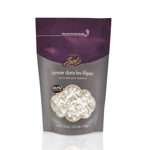 Гарячий віск у гранулах Italwax Solo - Janvier dans les Alpes, 100 г. 0172 фото