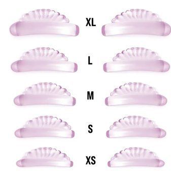 Silicone Curlers Pink Jelly силіконові валики для завивки вій, розмір XL  1175 фото