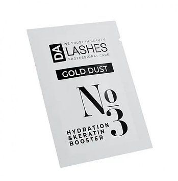Склад для ламінування вій Dalashes GOLD DUST/№3 Hydration Keratin Booster, саше 1,5 мл 0125 фото