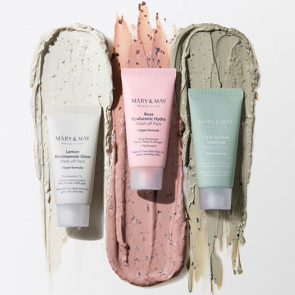 Набір, 5 продуктів Mary & May Vegan Wash Off Mask Mini Gift Set 0772 фото