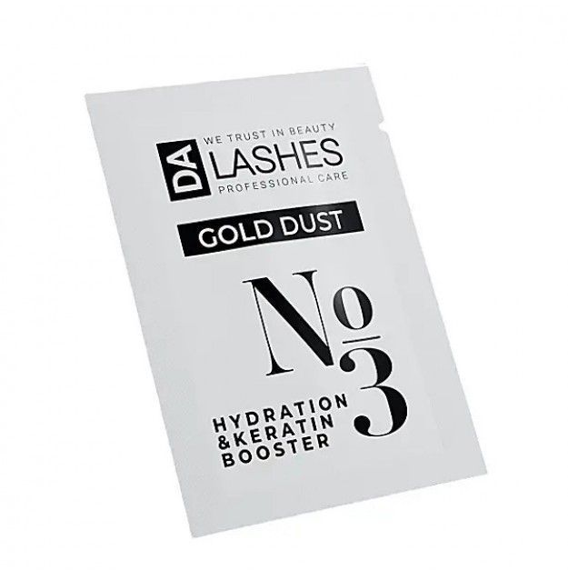 Склад для ламінування вій Dalashes GOLD DUST/№3 Hydration Keratin Booster, саше 1,5 мл 0125 фото
