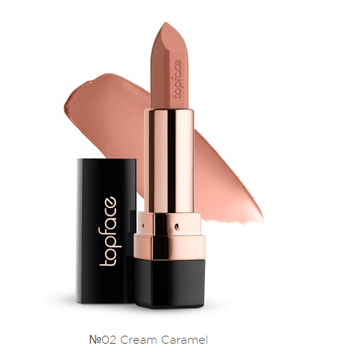Кремова губна помада Topface Instyle Creamy Lipstick (02 &ndash; Cream Caramel) 0376 фото