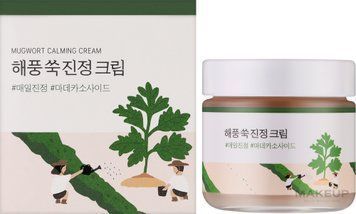 Заспокійливий крем із морським полином. Round Lab Mugwort Calming Cream 1232 фото