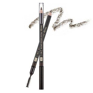 Олівець для брів Missha The Style Smudge-proof Wood Eyebrow 01 Dark Brown 1,5 г 0531 фото