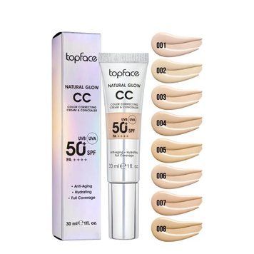 TopFace тональний СС крем "Natural Glow CC Cream & Concealer"  004 0332 фото