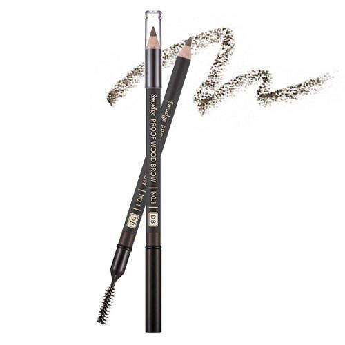 Олівець для брів Missha The Style Smudge-proof Wood Eyebrow 01 Dark Brown 1,5 г 0531 фото