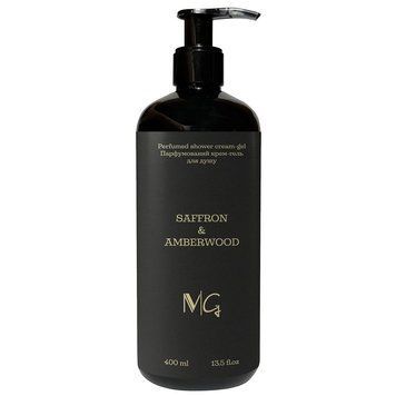 Крем-гель для душу парфумований MG Perfumed Shower Cream-Gel Saffron & Amberwood 400 мл 0686 фото