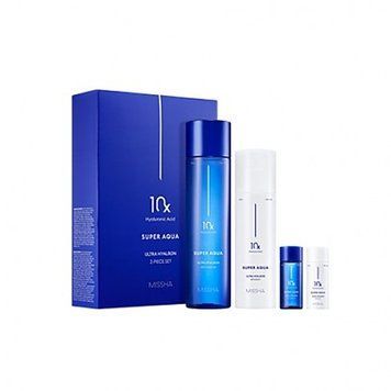 Подарунковий набір "Super Aqua Ultra Hyalron Set" (есенція, емульсія) 0940 фото