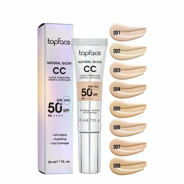 TopFace Тональний крем "Natural Glow CC Cream Concealer" SPF 50+ - 003, 30 мл 1090 фото